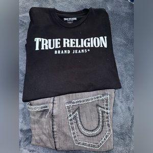 True Religion Jeans & Matching T-Shirt